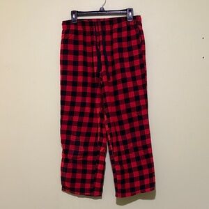 Plaid Red and Black Pajama Pants